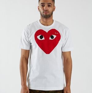PLAY Comme Des Garcons CDG Red Heart Shirt